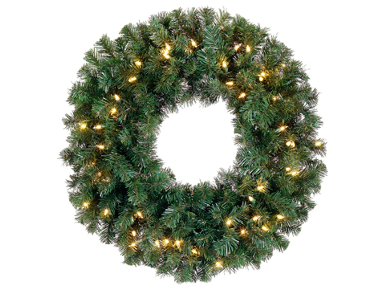 12" Pre-Lit Deluxe Windsor Pine Artificial Christmas Wreath, Clear Lights 3 12" Pre-Lit Deluxe Windsor Pine Artificial Christmas Wreath, Clear Lights