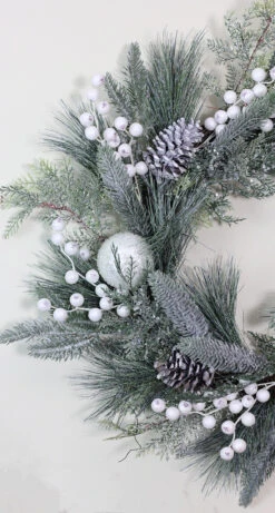 Frosted Mixed Pine And Pine Cone Artificial Christmas Wreath, 24-inch, Unlit -Beauty Wreaths Shop 0by6adrwjnqmcqk7xqoiakxoij7idhin 90308.1667488691