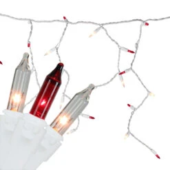 150 Red And Clear Mini Icicle Christmas Lights - 8.75 Ft White Wire -Beauty Wreaths Shop 0lqdyexdz2sbcsi3vblnvggfyktddsh0 11676.1667655408