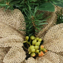 Mixed Pine Berry And Burlap Poinsettia Artificial Christmas Wreath - 24-Inch, Unlit -Beauty Wreaths Shop 0tdwxklqqebslt5djbxqexrxzhvyjlof 45294.1667580565