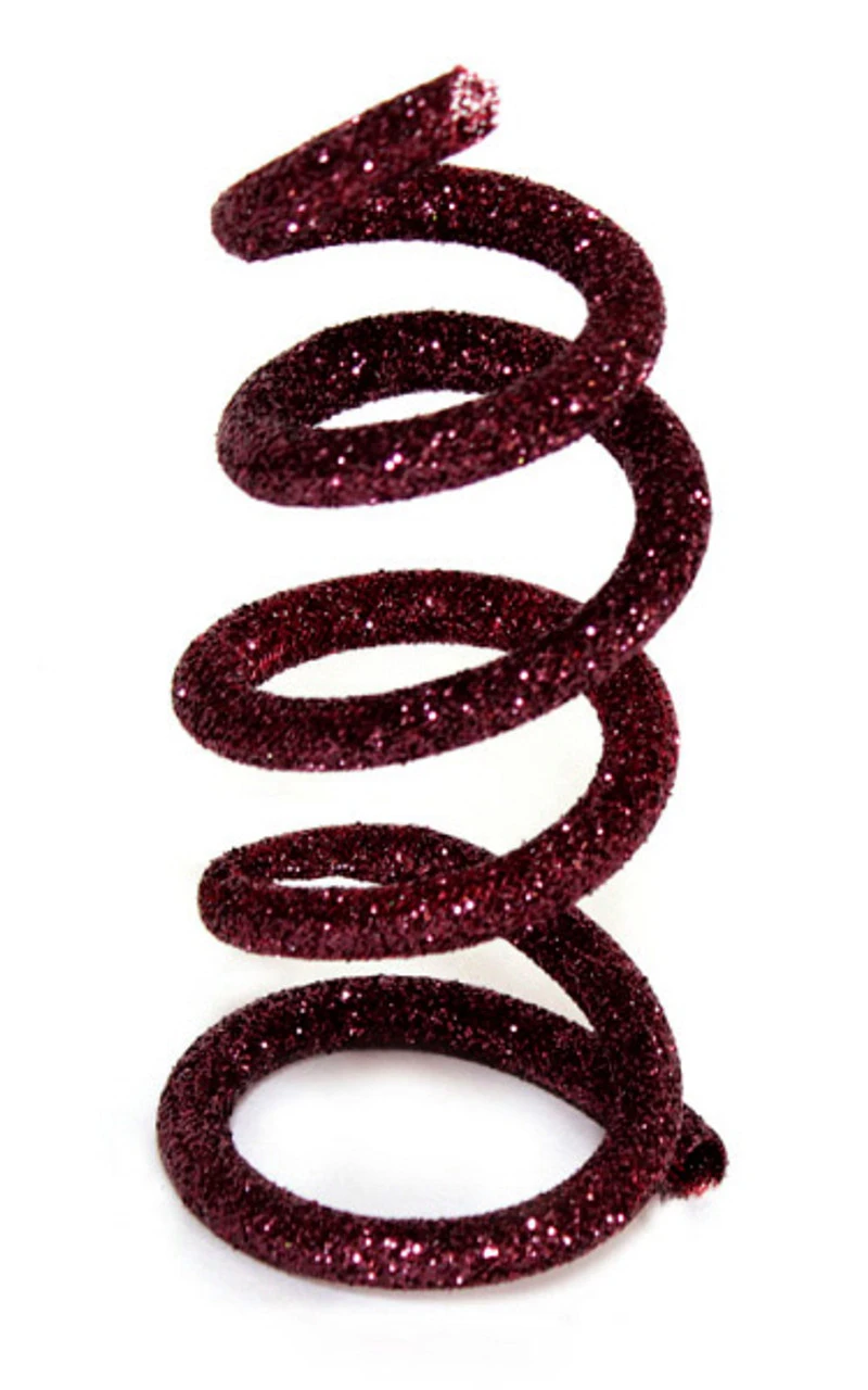 30' X 0.4" Burgundy Glitter Enchanted Forest Wired Tube Artificial Christmas Garland - Unlit 3 30' X 0.4" Burgundy Glitter Enchanted Forest Wired Tube Artificial Christmas Garland - Unlit