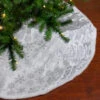 48" Silver And White Snowflakes Christmas Tree Skirt -Beauty Wreaths Shop 2e9grzsd1sbendmjqjay1uqljskgmx7d 33546.1667573344