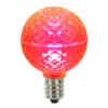 Club Pack Of 25 LED G50 Pink Replacement Christmas Light Bulbs - E17 Base