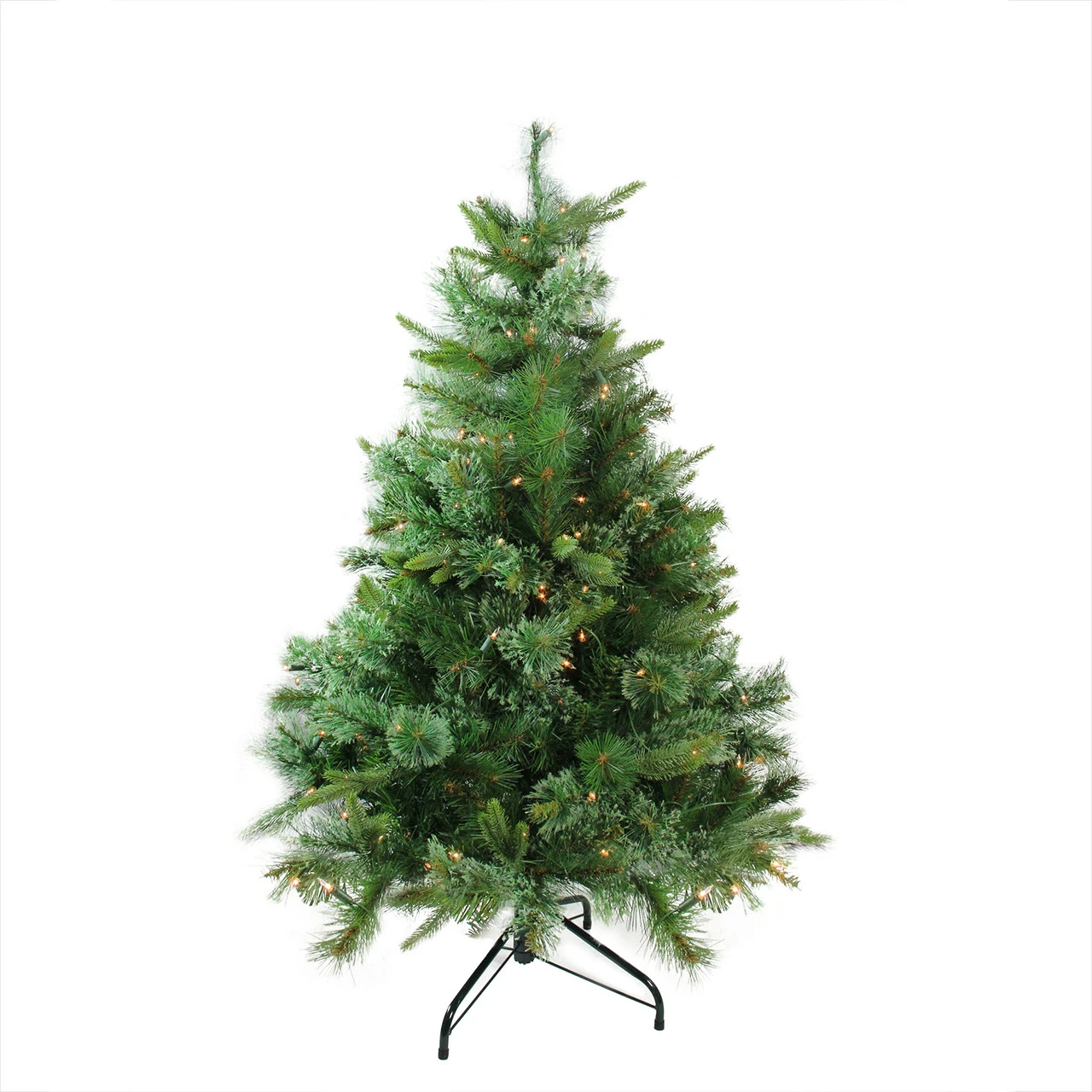 4.5' Pre-Lit Full Ashcroft Cashmere Pine Artificial Christmas Tree - Clear Dura-Lit Lights 3 4.5' Pre-Lit Full Ashcroft Cashmere Pine Artificial Christmas Tree - Clear Dura-Lit Lights
