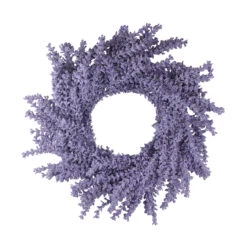 16" Purple Wisteria Flower Artificial Spring Wreath - Unlit