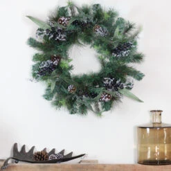 Mixed Pine With Blueberries Pine Cones And Ice Twigs Artificial Christmas Wreath - 24-Inch, Unlit -Beauty Wreaths Shop 3wyie1y6oxurufmxprshxsawng4qsfo2 37343.1667530743
