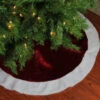 48" White And Burgundy Plush Christmas Tree Skirt -Beauty Wreaths Shop 7vcga1lmf8jlw68a56y5hmiqubbo8jkg 00369.1667573341