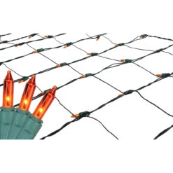 4' X 6' Orange Mini Incandescent Net Style Christmas Lights - Green Wire -Beauty Wreaths Shop 8bamiwx8gdbbw6u74tmdhd98rklwmyai 08351.1667489938