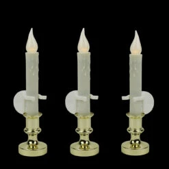 Set Of 3 White LED C5 Flickering Window Christmas Candle Lamps With Timer 8.5" -Beauty Wreaths Shop 90e2eng9ugpzpfrhion88cenzzivcmc0 79175.1667489352