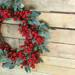 Red Berries And Two-Tone Green Leaves Artificial Christmas Wreath - 18-Inch, Unlit 13 Red Berries And Two-Tone Green Leaves Artificial Christmas Wreath - 18-Inch, Unlit -Beauty Wreaths Shop 90lqmycvkd028qtiy31xvhzypw0ab5sj 76208.1667488414