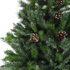 6.5' Full Snowy Delta Pine With Pine Cones Artificial Christmas Tree, Unlit -Beauty Wreaths Shop akxiyzjnd3uxzhacptidi5t0zq5wexl7 58285.1683238456