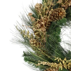 Gold Glitter Pine Cone And Berry Artificial Christmas Wreath - 26-Inch, Unlit -Beauty Wreaths Shop allstate20xdz452 go 98938.1667655003