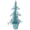 16" Whimsical Turquoise Glittered Spike Table Tree - Unlit