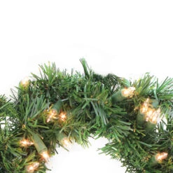 10" Pre-Lit Deluxe Windsor Pine Artificial Christmas Wreath, Clear Lights -Beauty Wreaths Shop allstateyww810 gr 78875.1667662937