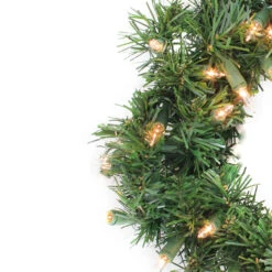 10" Pre-Lit Deluxe Windsor Pine Artificial Christmas Wreath, Clear Lights -Beauty Wreaths Shop allstateyww810 grb 24834.1667662937