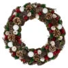 Frosted Pine Cone And Rose Artificial Christmas Wreath - 19-Inch, Unlit 2 Frosted Pine Cone And Rose Artificial Christmas Wreath - 19-Inch, Unlit -Beauty Wreaths Shop apirrfnxu 48602.1604602109