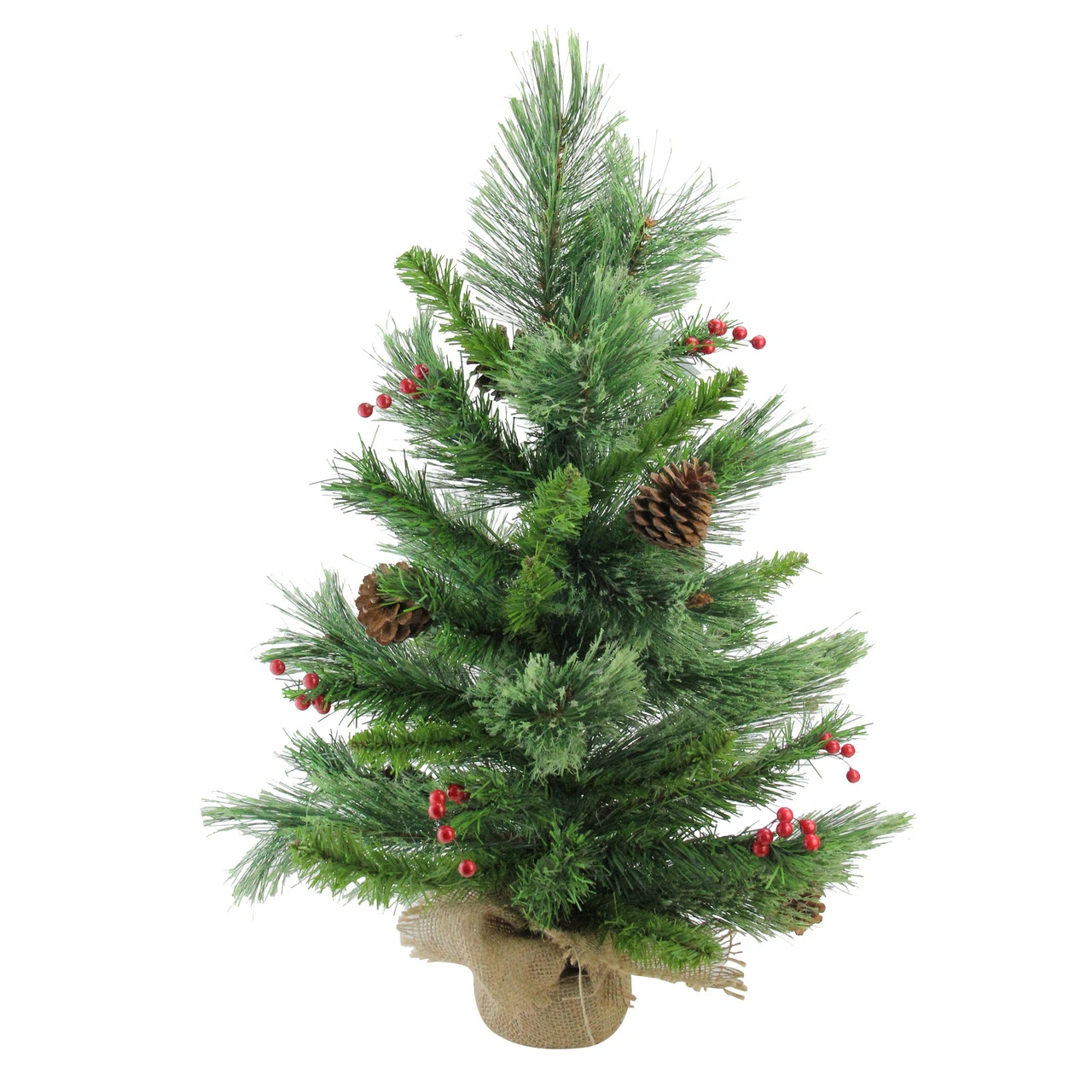 24" Mixed Cashmere Berry Pine Medium Artificial Christmas Tree - Unlit 3 24" Mixed Cashmere Berry Pine Medium Artificial Christmas Tree - Unlit