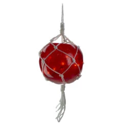 20ct Red Roped Light Ball Outdoor Christmas Decoration 11.5"
