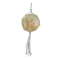 35ct White Roped Light Ball Outdoor Christmas Decor 14.25"