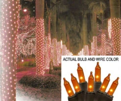 2' X 8' Orange Mini Christmas Net Style Tree Trunk Wrap Christmas Lights - Brown Wire -Beauty Wreaths Shop bev5kcn9udaj1kj28k6dqnuwkhphtuzo 92249.1667660026