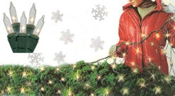 4' X 6' Clear 150 Mini Net Style Christmas Lights - Green Wire