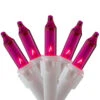 100 Count Pink Mini Icicle Christmas Lights - 7ft, White Wire -Beauty Wreaths Shop brite20star2036 717 77 04468.1667535356