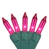 4' X 6' Pink Mini Net Style Christmas Lights - Green Wire -Beauty Wreaths Shop britestar 292m4611 1 98787.1667553595