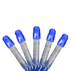 2' X 8' Blue LED Net Style Tree Trunk Wrap Christmas Lights - Blue Wire