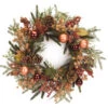 24" Red And Bronze Berry Pine Cone And Ball Ornament Artificial Christmas Wreath - Unlit -Beauty Wreaths Shop caxdndpufninwbe5ubmnyr1xf8qasl74 85076.1667536476