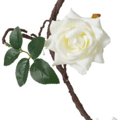 116.75" Green And White Artificial Flower Vine Garland With Leaves -Beauty Wreaths Shop dabhg f29405 3 91702.1667659415