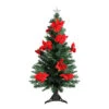 4' Pre-Lit Poinsettias Artificial Christmas Tree - Multicolor Lights -Beauty Wreaths Shop dak gd 47120 01588.1667664473