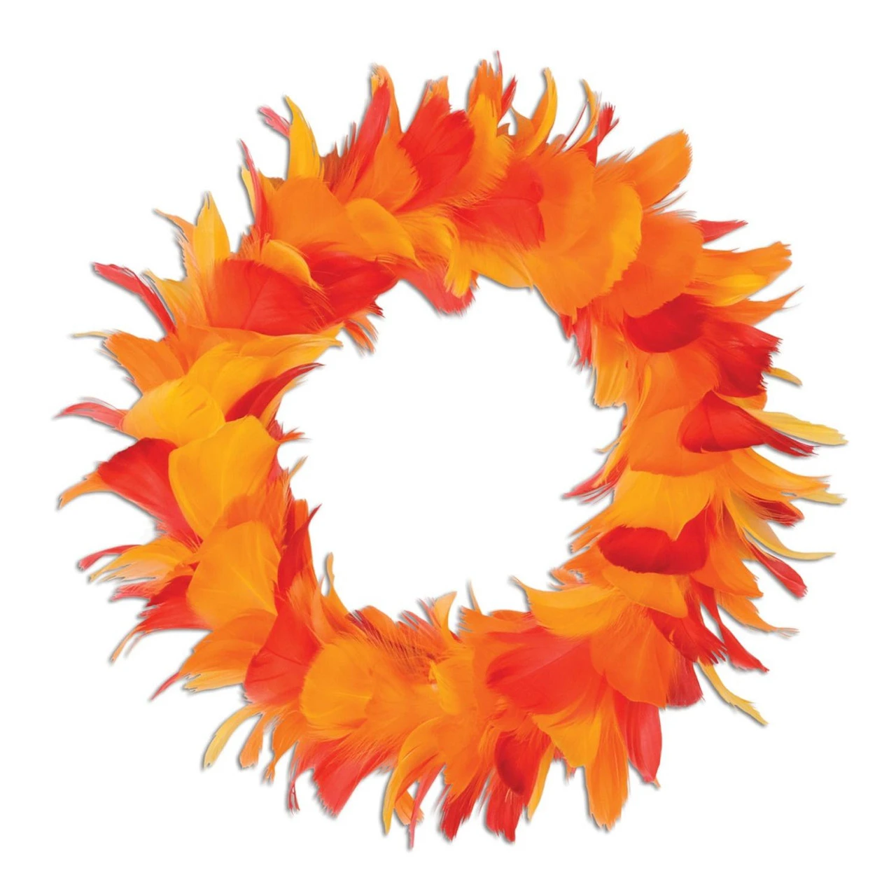 Club Pack Of 6 Yellow And Orange Autumn Party Decorative Feather Wreaths 8" 3 Club Pack Of 6 Yellow And Orange Autumn Party Decorative Feather Wreaths 8"
