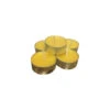 Pack Of 50 Yellow And Silver Organic Handmade Tealight Tin Cup Candles -Beauty Wreaths Shop dbno 158 48941.1677827611