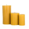 Set Of 3 Golden Yellow Organic Beeswax Pillar Candles 1 Set Of 3 Golden Yellow Organic Beeswax Pillar Candles -Beauty Wreaths Shop dbno 897i 06576.1677827561