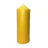 Set Of 3 Golden Yellow Organic Beeswax Pillar Candles 7.25" -Beauty Wreaths Shop dbno pi68 22833.1677827511