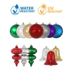 12" Gold And Silver Shatterproof Shiny C9 Light Bulb Christmas Ornament -Beauty Wreaths Shop dcki kbx40476 3 90222.1667561954