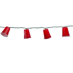 10 Count Red Party Cup Summer Novelty String Lights, 6 Ft Green Wire -Beauty Wreaths Shop denniseast 11087 1 55169.1667511513