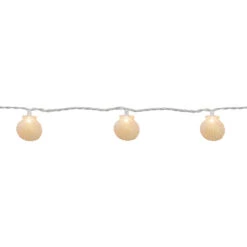 10 Count Iridescent Scalloped Seashell Novelty String Lights, 6.5 Ft White Wire -Beauty Wreaths Shop denniseast 13057 1 26038.1667487891