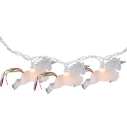 10 Count Unicorn Summer Novelty String Lights, 6 Ft White Wire
