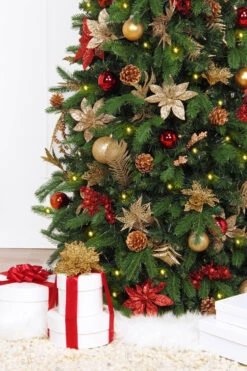 7.5' Pre-Lit Gold And Red Artificial Christmas Tree – Clear LED Lights 11 7.5' Pre-Lit Gold And Red Artificial Christmas Tree – Clear LED Lights -Beauty Wreaths Shop dezy2018 et hist 552033 65447.1667536244