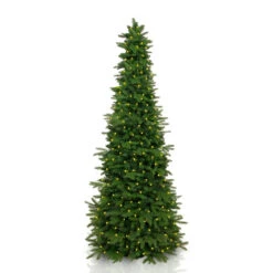 7.5' Pre-Lit Natural Artificial Christmas Tree – Warm White LED Lights