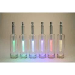 10.25" Clear And Silver Battery Operated LED Wine Bottle Multicolor Light -Beauty Wreaths Shop dghh20bot05 3 00872.1686950760
