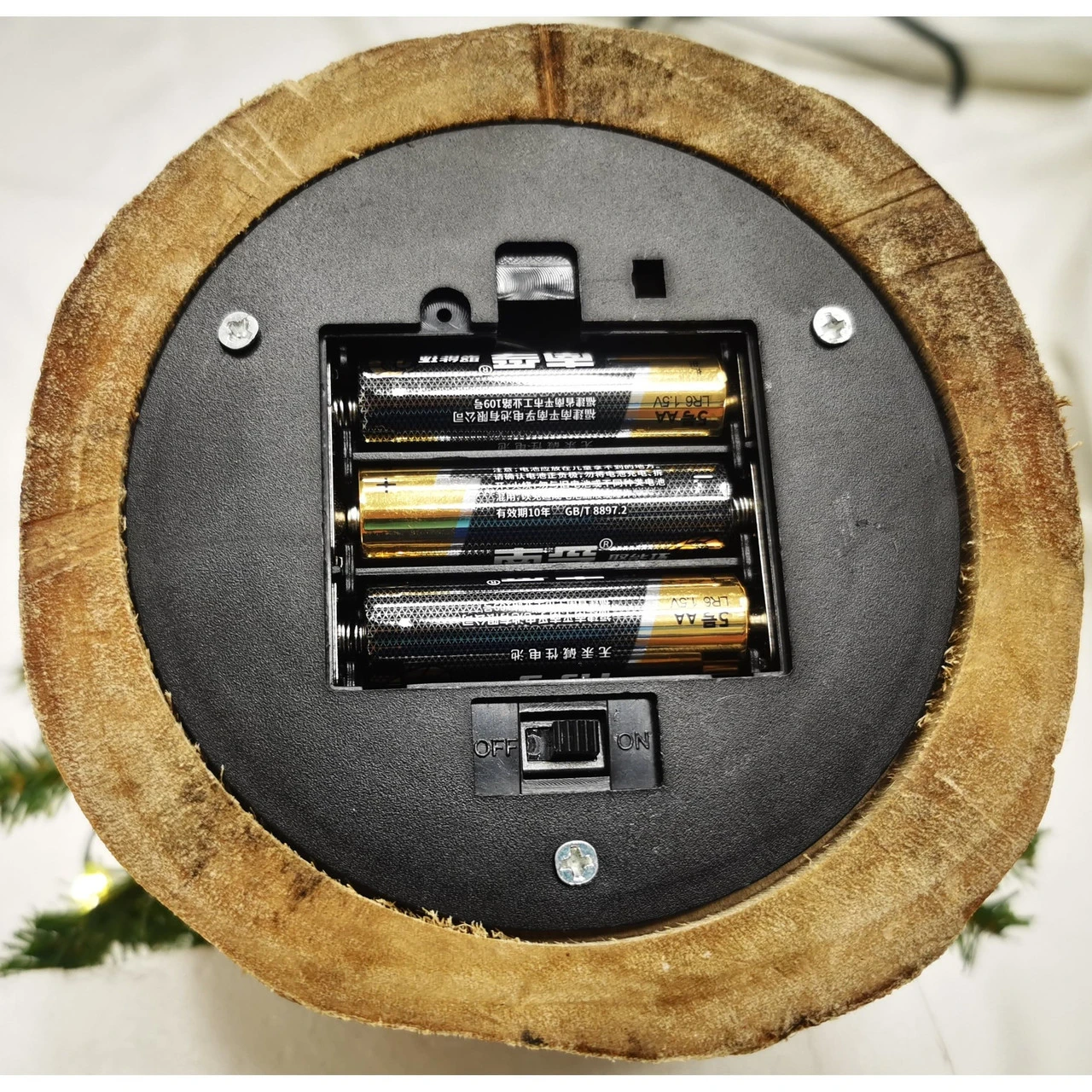 18" Pre-Lit Battery Operated Artificial Upswept Mini Christmas Tree - Clear LED Lights 5 18" Pre-Lit Battery Operated Artificial Upswept Mini Christmas Tree - Clear LED Lights - Image 3