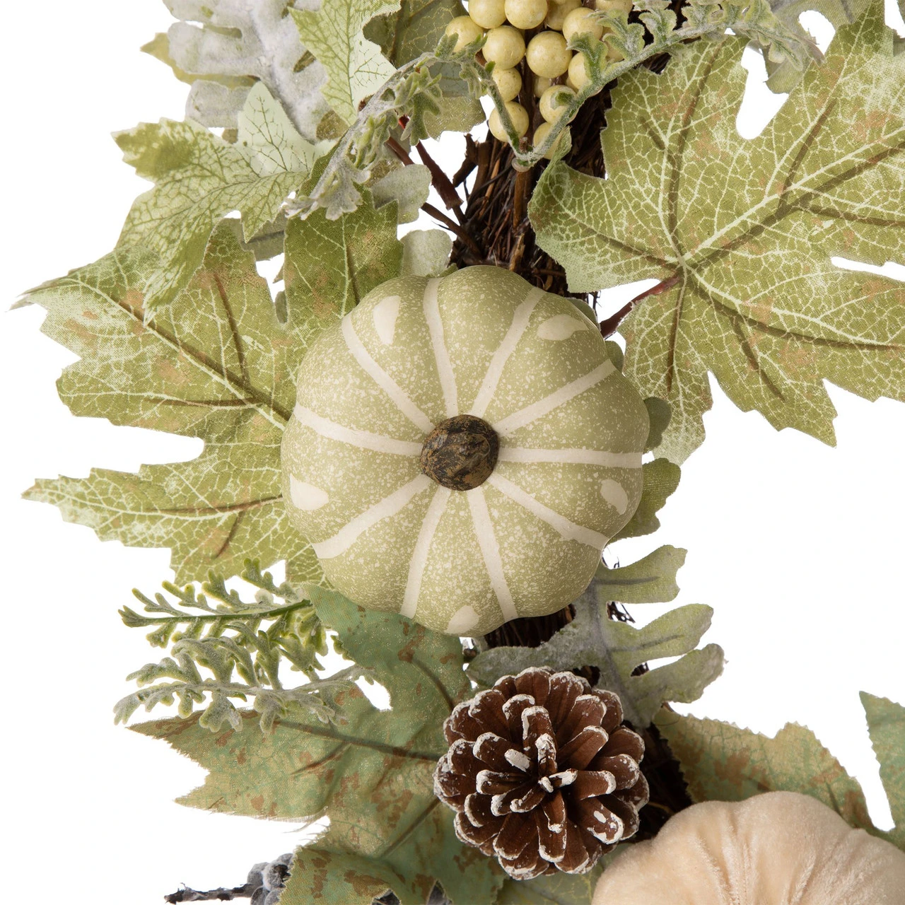 Gourds And Berries Autumn Harvest Wreath, 22-Inch, Unlit 4 Gourds And Berries Autumn Harvest Wreath, 22-Inch, Unlit - Image 2
