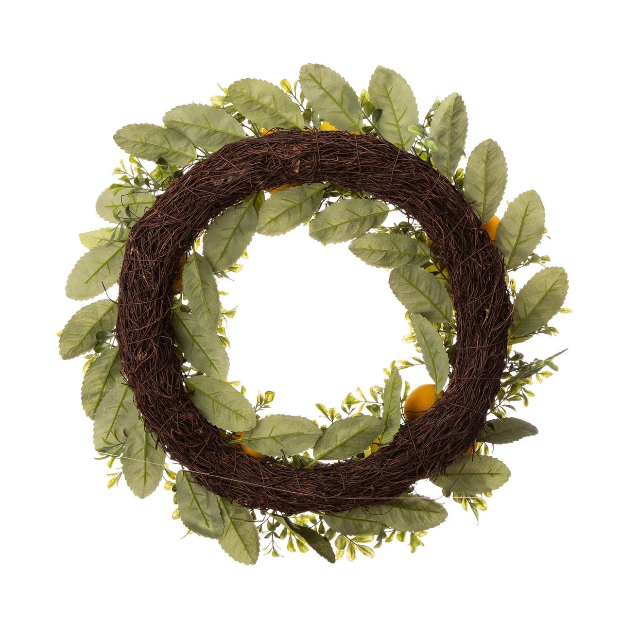 Greenery Lemon Artificial Christmas Wreath - 22-Inch, Unlit 4 Greenery Lemon Artificial Christmas Wreath - 22-Inch, Unlit - Image 2