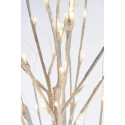 6.75' Pre-Lit Pencil Birch Artificial Christmas Tree - Warm White LED Lights -Beauty Wreaths Shop dhine 37431 120 4 91374.1667678770