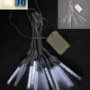 Set Of 10 Clear And Black Meteor Mini Tube Light With LED 12" -Beauty Wreaths Shop dhine 37465 wt b 05005.1667678754