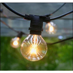 28-Count Clear Edison Bulb Light Set, 29ft Black Wire -Beauty Wreaths Shop dhine 37501 25 4 99639.1667646223