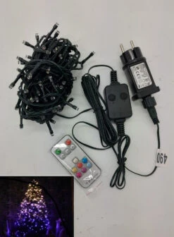 32.25' Multi-Function Timed Pattern String Lights - 100 RGB LED With Remote -Beauty Wreaths Shop dhine 37511 100 1 47805.1667646351