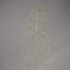 6' Pre-Lit White Revolve Spiral Artificial Tree, Warm White LED Lights -Beauty Wreaths Shop dhine 37520 wt 4 12113.1687306485